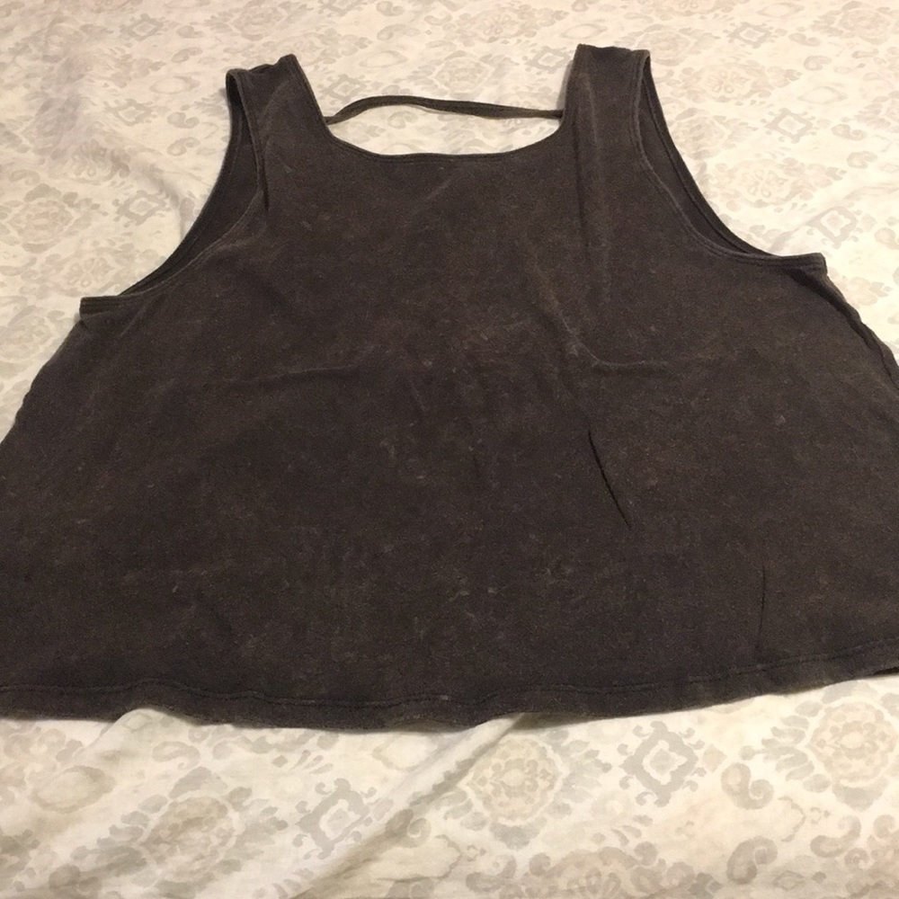 Tank top with open back